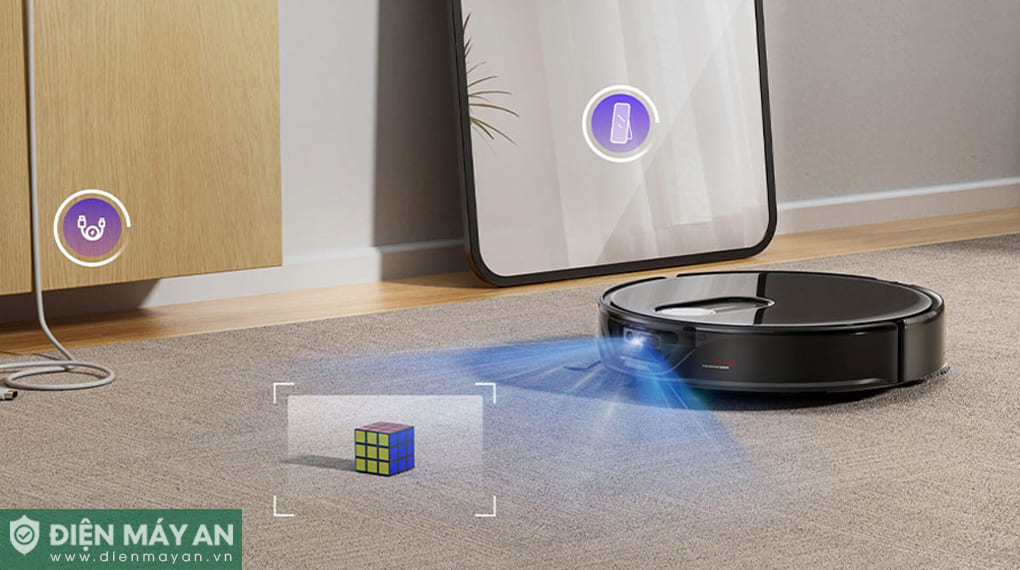 Robot hút bụi lau nhà Roborock Q Revo Slim - Đen